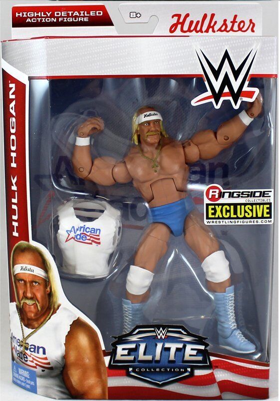 WWE ELITE HULK HOGAN FIGURE AMERICAN MADE RINGSIDE EXCLUSIVE WWE ELITE HULK HOGAN FIGURE AMERICAN MADE RINGSIDE EXCLUSIVE