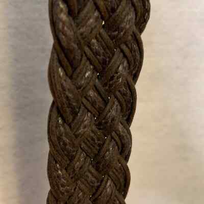 Marjorie Baer Vintage Braided Leather Boho Belt Gold Silver  display picture 1