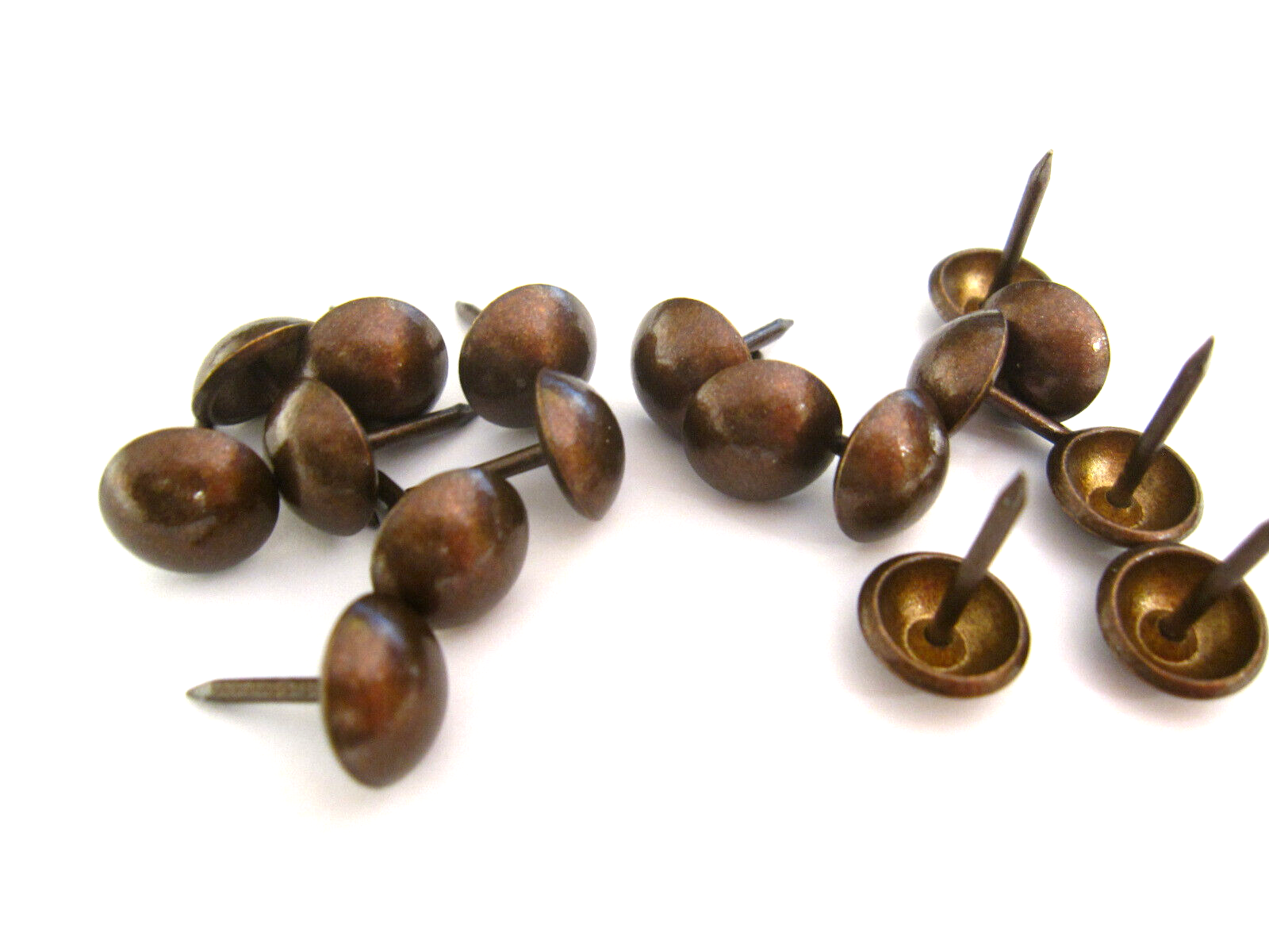 1000 NON RUST UPHOLSTERY NAILS OXIDIZED Antique finish on solid brass TACK STUD