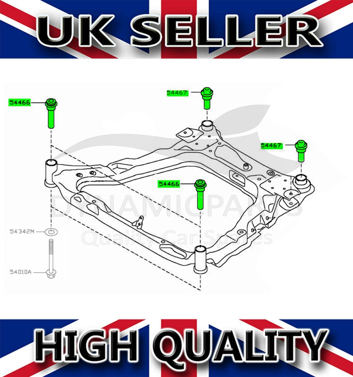 SUBFRAME BUSHES SET FOR NISSAN QASHQAI XTRAIL JUKE KOLEOS 54466JD000