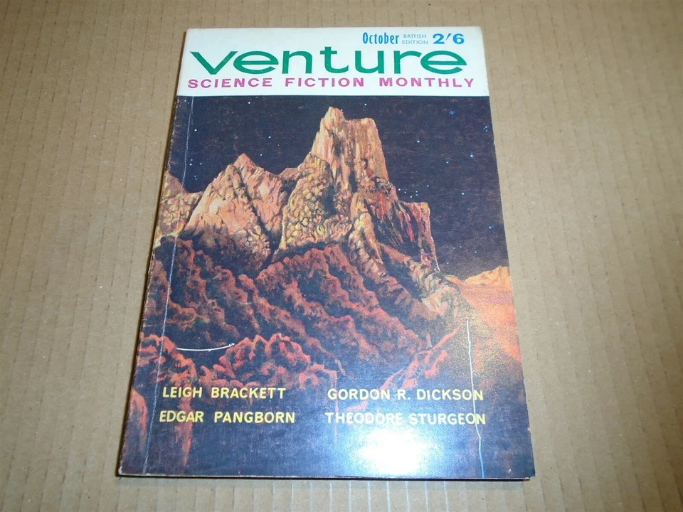 VENTURE SCIENCE FICTION MAGAZINE British Edition #2 Pulp October 1963