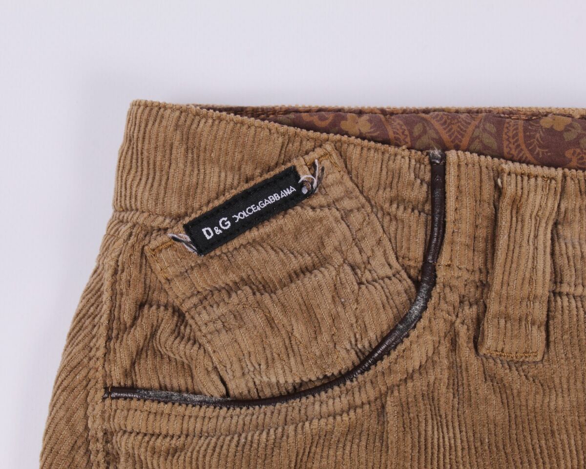 Women's Vintage Dolce & Gabbana Corduroy Tight Fit Pants Women's Vintage Dolce & Gabbana Corduroy Tight Fit Pants