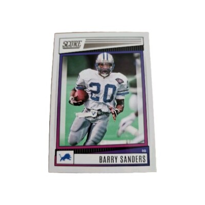 2022 Score Football Card Barry Sanders # 91 NFL Detroit Lions (F6