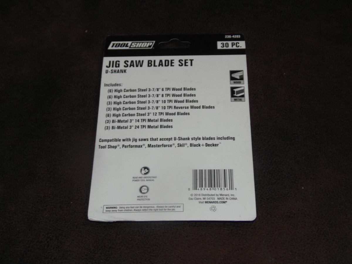 Masterforce Jigsaw Jig Saws At Menards TOOL SHOP 30 PC JIG SAW