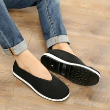 Herren Kung Fu Tai-Chi Tuch Schuhe Shaolin Kampf Turnschuhe Freizeit Alt Peking