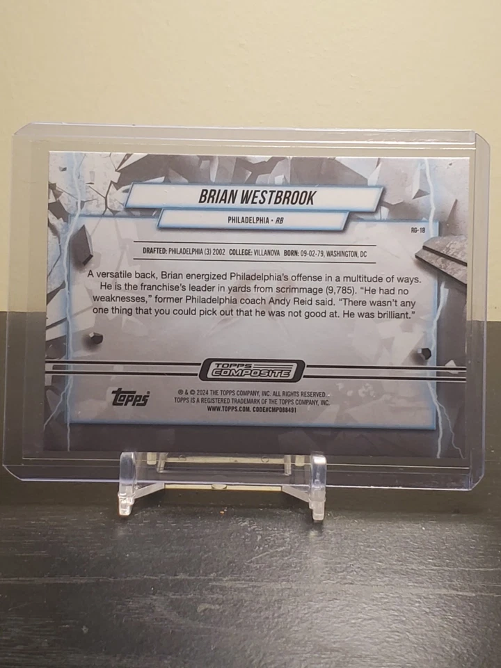 2023 Topps Composite Resurgence - BRIAN WESTBROOK - Grounded - X-Fractor #RG-18 - Image 2 of 2