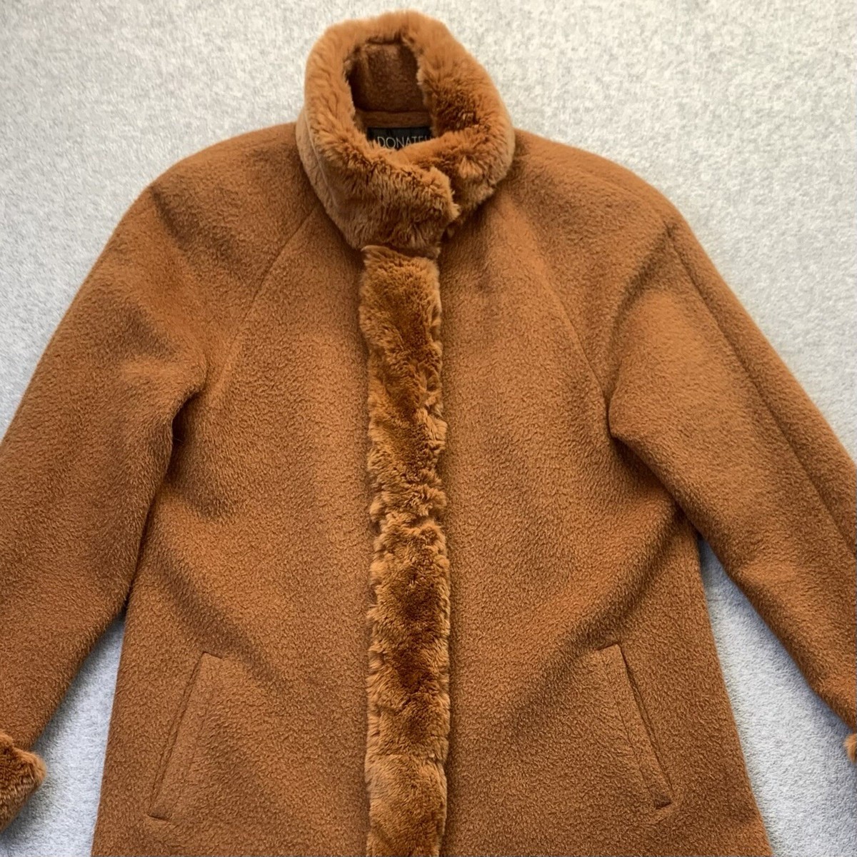 Vintage Donatella Copper Sz 8 Penny Lane Coat Wool Alpaca Blend