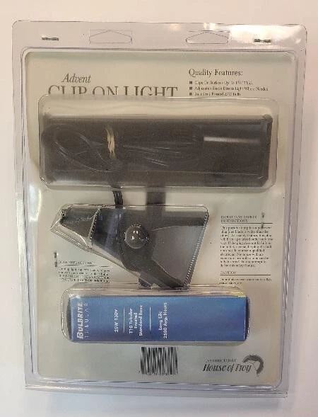 House of Troy ACL7-7 Advent 7 英寸夹式灯 - 黑色 — 第 2/3 张图片