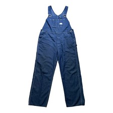Vintage Sears Denim Bib Overalls Tradeware Union made USA Work Wear Medium Wash