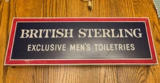 Vintage Neon Products British Sterling Exclusive Mens Toiletries Light Up Sign