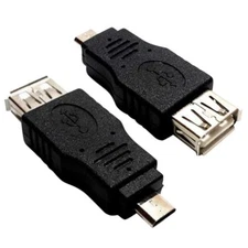 2-Pack RocketBus Micro USB Male to USB Female Converter Adapters
