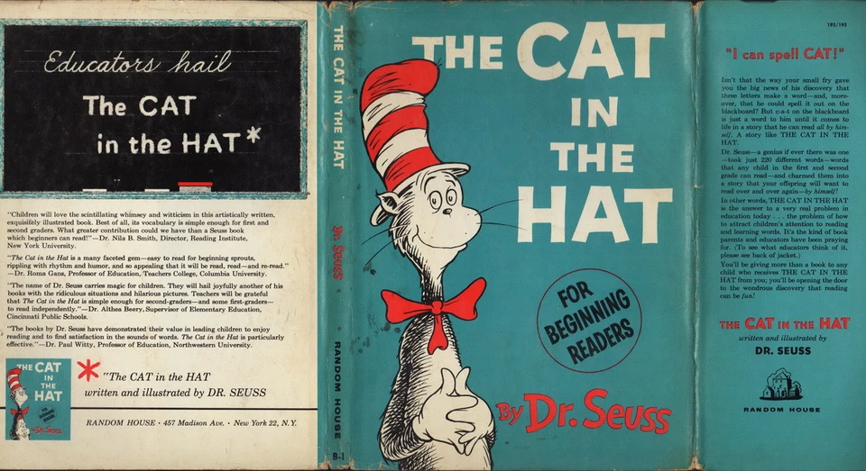 The Cat In The Hat, First Edition, Third State, 1957  with Dust Jacket - Image 2 of 4