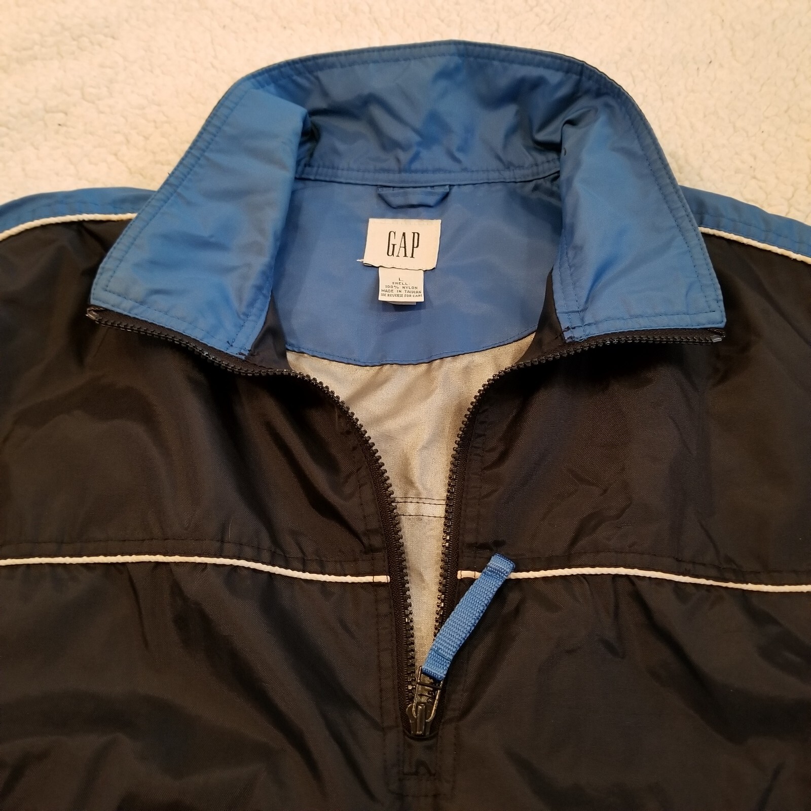 Gap Windbreaker Men's Large Blue Pullover Jacket … - image 7