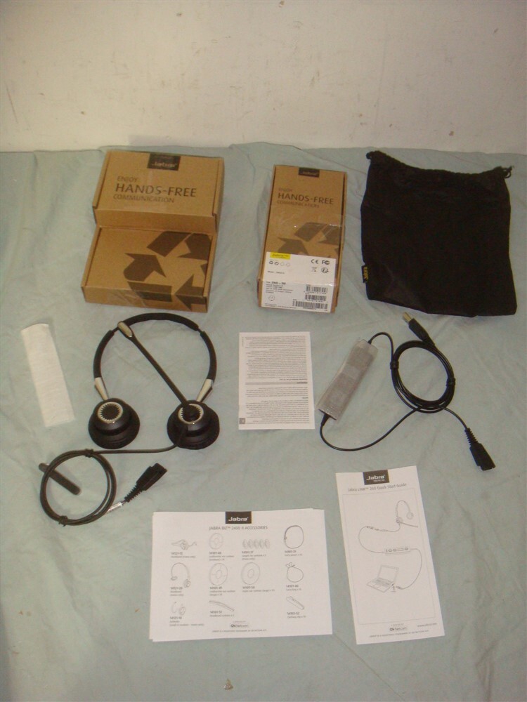 JABRA BIZ 2400 II DUO OTE NOISE CANCELING HEADSET WITH JABRA LINK