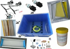 4 Color DIY Shirt Silk Screen Printing Materials Kit Screen Printing Supply