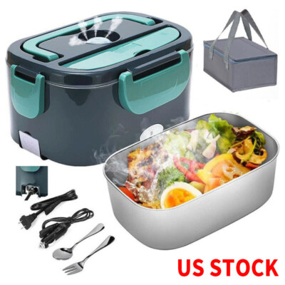 #ad 110V Electric Heating Lunch Box Portable for Car Office Food Warmer Container US $20.99