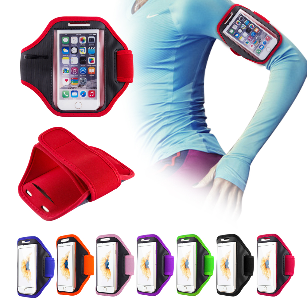 Gym Running Jogging Arm Band Sports Armband Case Holder Strap For