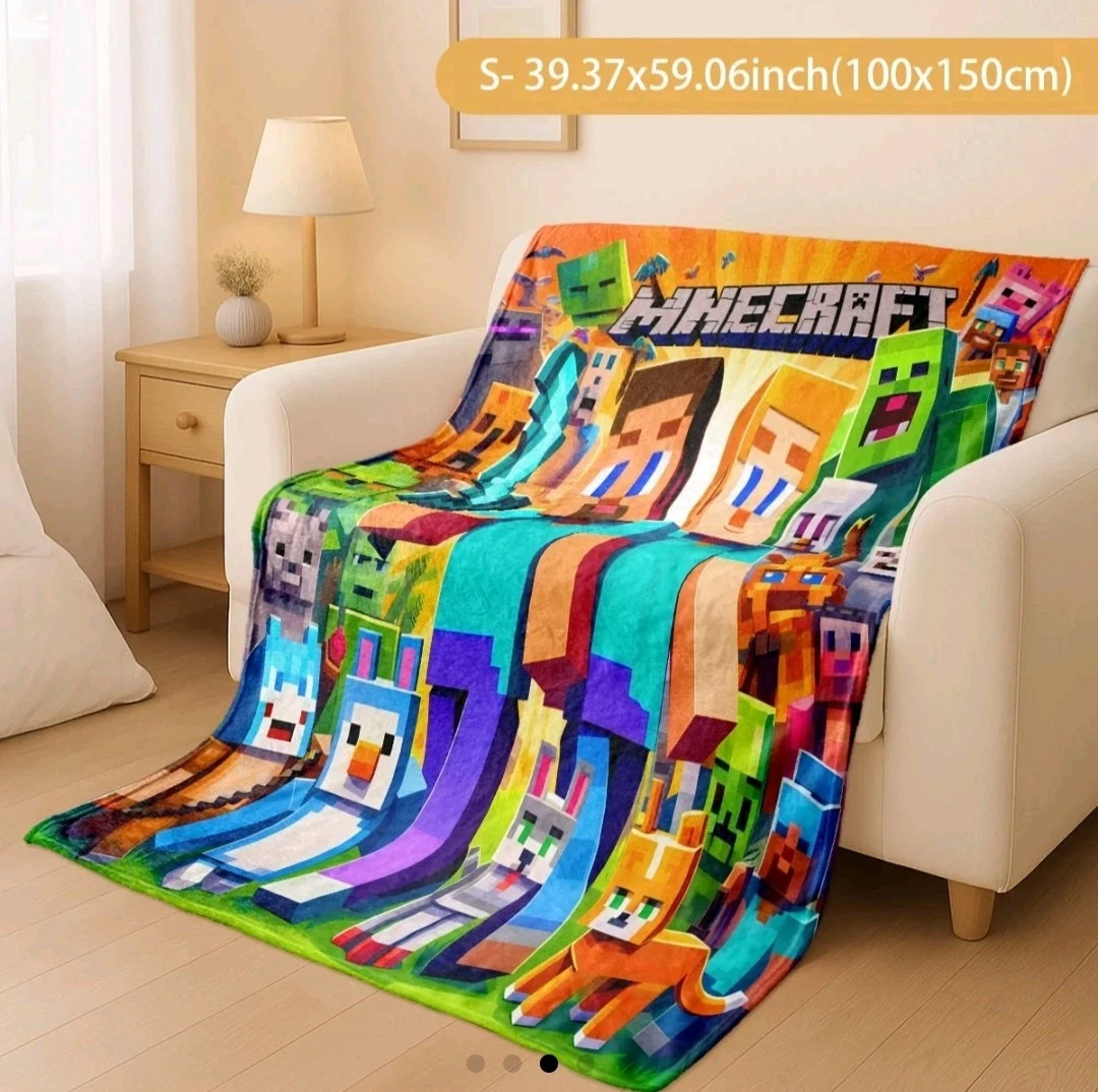 Minecraft Fleece Blanket  Christmas Stocking Filler
