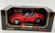 Burago 1992 Dodge Viper RT/10 Red Sports Car ...