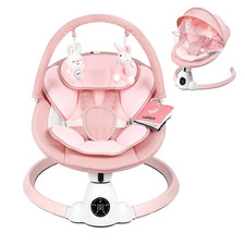 Baby Swing for Infants, Portable Electric Baby Swings with Bluetooth, 5 Swing Sp