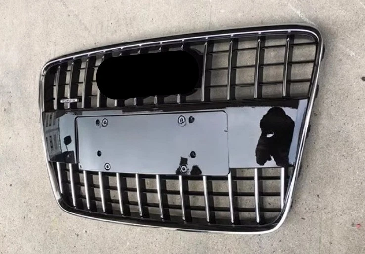 Parrilla de malla de parachoques delantero plateada para Audi Q7 SQ7 2007 2008 2009-2015 Foto 3 de 4