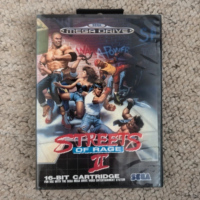 Streets of Rage 2 on the Sega Mega Drive (Instruction Manual missing)