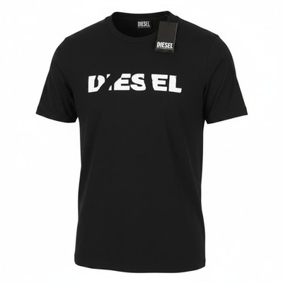 Diesel T-Just 250232 Off Herren T-Shirt 2XL Schwarz Baumwolle Kurzarm