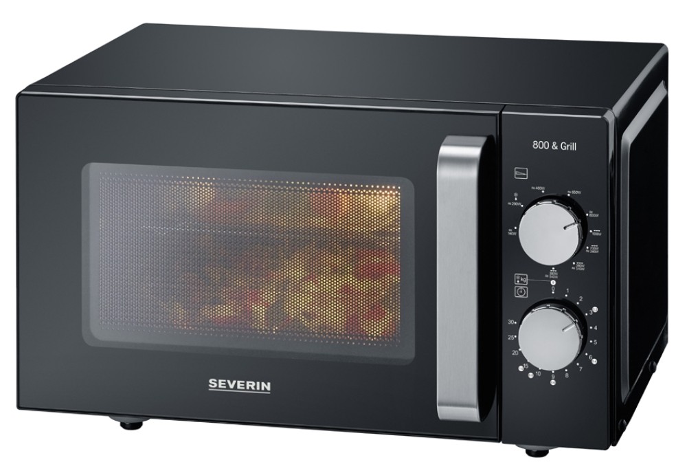 SEVERIN Mikrowelle MW 7762, Keramikboden und Grillfunktion