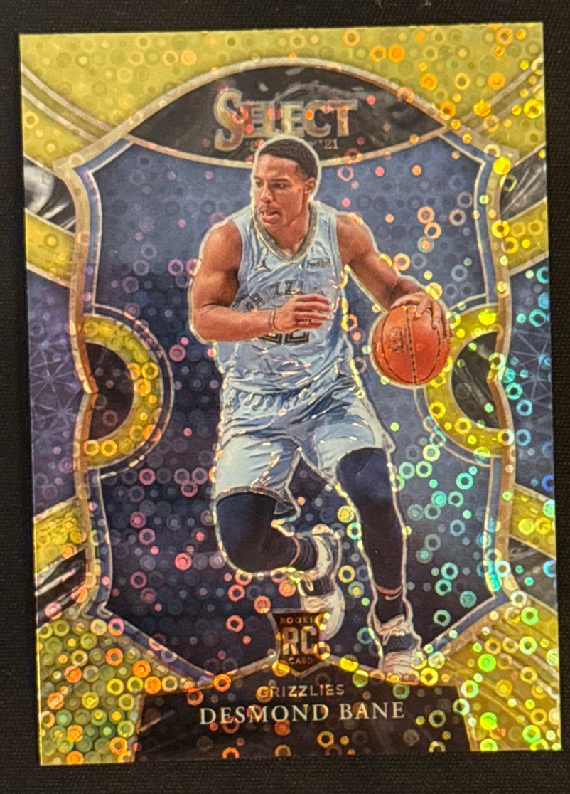 2020-21 Panini Select - Concourse Desmond Bane #90 Gold Disco Prizm /10 (RC)