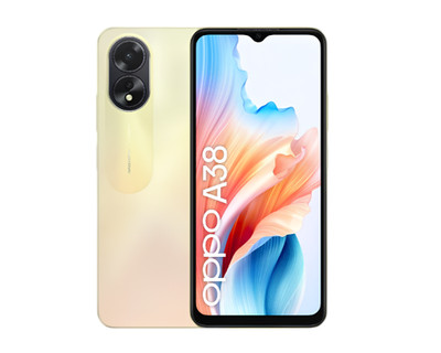 OPPO A38 Smartphone 128GB 4GB RAM Dual SIM 50MP Kamera 5000mAh Gold Android 13