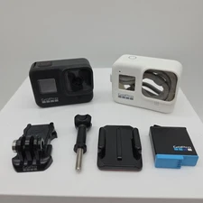GoPro HERO8 Black 4K UHD Action Camera with battery mounts and protective case