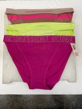 Victoria  s Secret Set of 3 High Leg Bikini Panties size M 