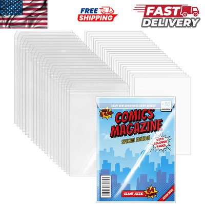 25 sets of Top Comic Bag Current, Hard White Backing Board Holder for Comic Book