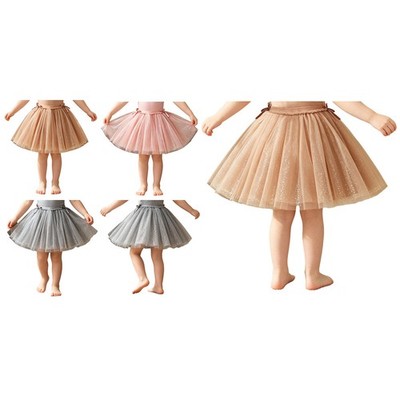 Kids Girls Tulle Skirt Rave Skirts Party Skorts Daily Life Bowknot Casual Dance