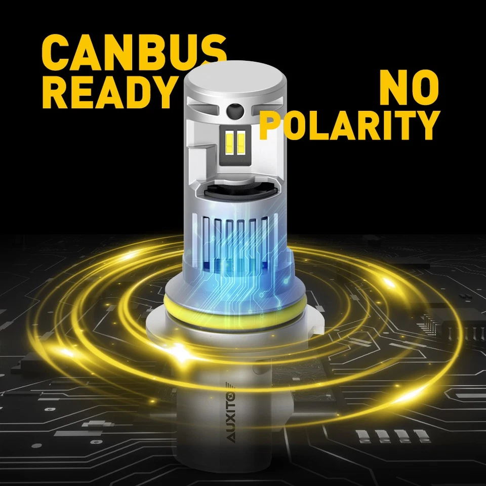AUXITO 9004 HB1 LED Headlight High Low Beam Bulbs for Dodge Ram 1500 2500 3500 Foto 4 de 4