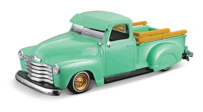 Maisto 1/25 Chevrolet 3100 Pickup 1950 grün Custom Lowrider Miniatur Auto Dieca