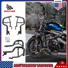 WOLFLINE Crash Bar For Kawasaki Vulcan S 650 VN EN Engine Guard Frame Protector
