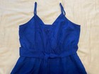 Flying Tomato Blue Strappy  Wide Leg Jumpsuit With Pockets And Tie Belt Size S — photo 6