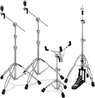 DW Drum Set Hardware Pack, Snare, Hi-Hat & 2 Boom Cymbal Stands