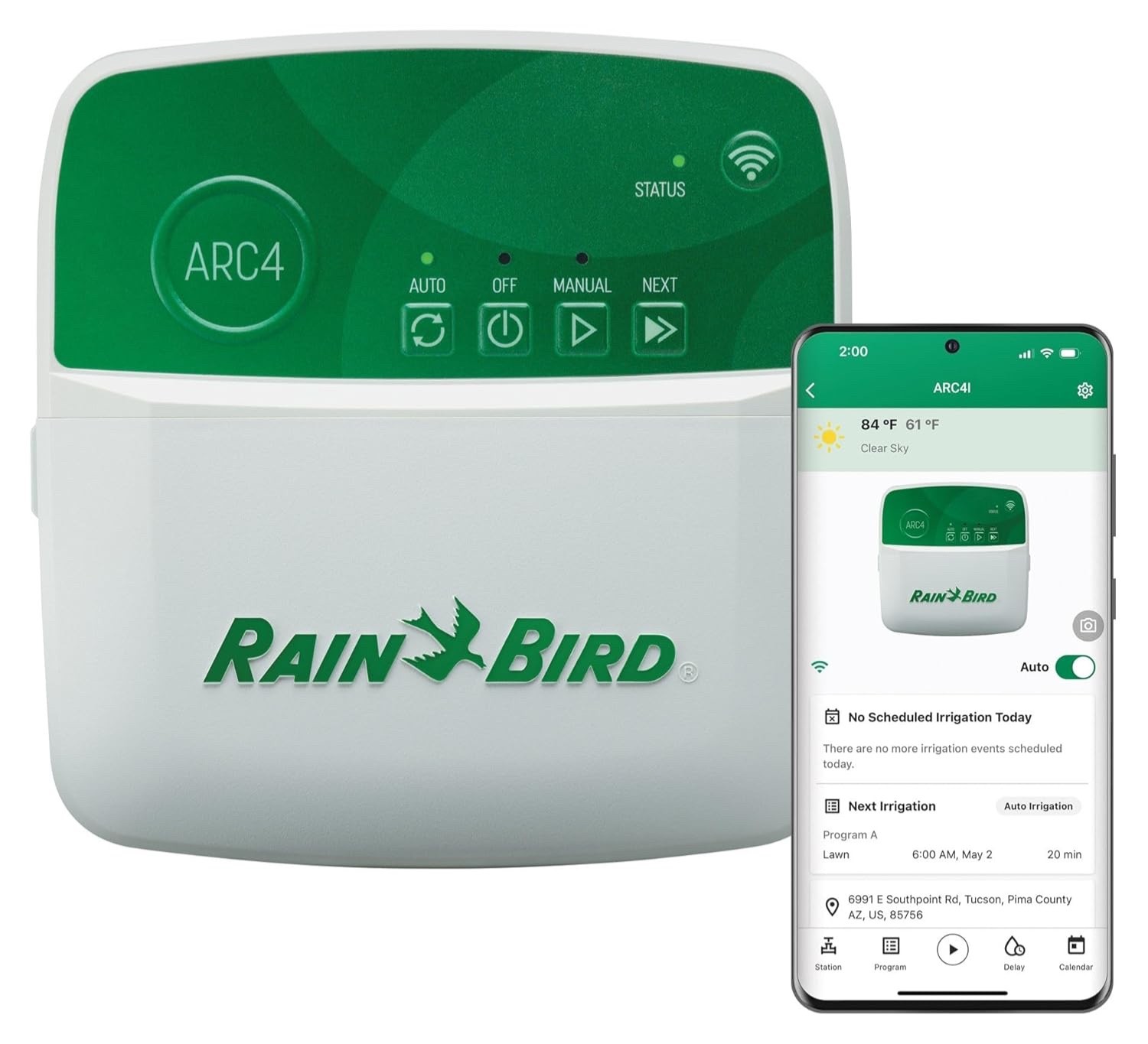 Rain Bird ARC4 App-Based Indoor Smart Irrigation WiFi Timer/