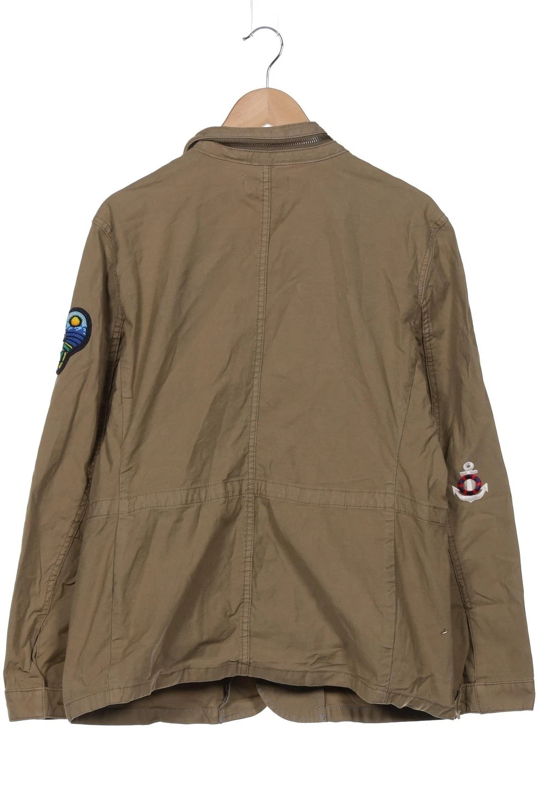 Tory Burch giacca donna giacca anorak jacket cappotto corto taglia L cotone marrone #1s68huz