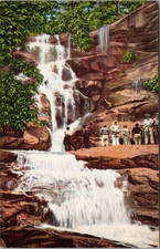 Gatlinburg Tennessee TN Bob Ramsey Falls Smoky Mountains Tourists Postcard