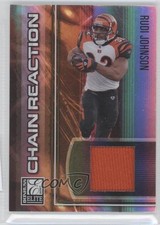 2007 Donruss Elite Chain Reaction Jerseys 130/150 Rudi Johnson #CR-15 h3a