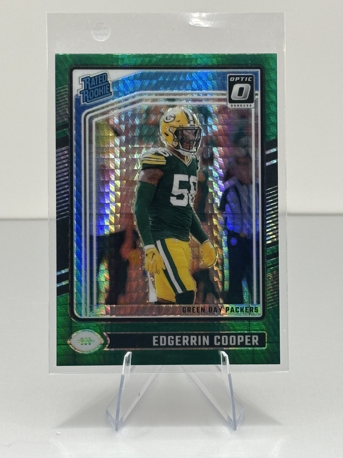 2024 Donruss Optic #231 Edgerrin Cooper Green Hyper