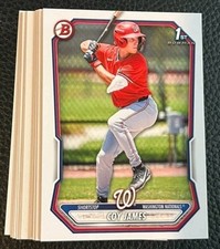 Lot (20x) COY JAMES Nationals 2026 Bowman Baseball ALL paper base card #33