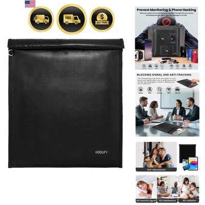 Faraday Bag Laptop Phone Key Fob Protector Water Resistant Signal Blocker