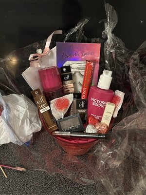 Victoria's Secret e.l.f. Beauty Gift Basket with Cosmetics & Chocolate