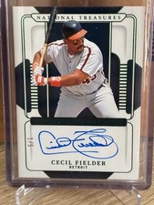 2025 National Treasures Cecil Fielder Timeless Talents Signatures #1/5 EMERALD