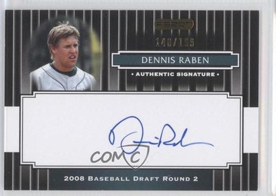 2008 Razor Signature Series Black 140/199 Dennis Raben #191 Auto 0c2