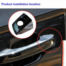 Driver Side Door Handle Key Hole Cover Front Left Chrome Key Cap For Audi A6 A7